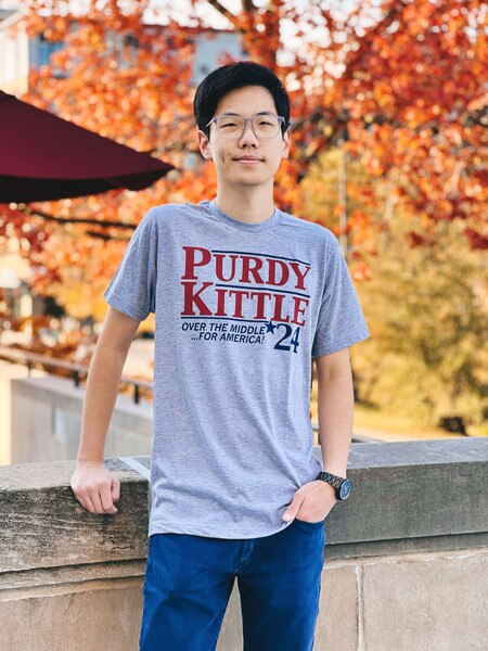 Raygun Gray Purdy Kittle 24 Short Sleeve T-Shirt